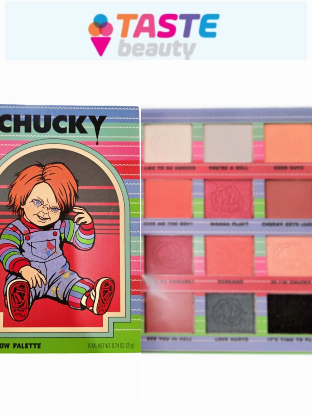 Taste Beauty X Chucky Eyeshadow Palette
